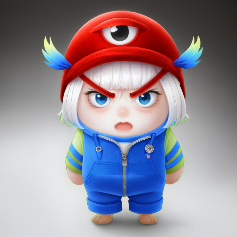384254-2961976504-three-eyed monster,((RAW photo)),((best quality)),full body,(photo-realistic_1.3),angry,(masterpiece),hat,jumpsuit,cartoon,4k,a.png